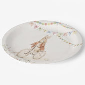 ピーター・ザ・ラビットバニー男女兼用・ベイビー・シャワー ペーパープレート (アングル)