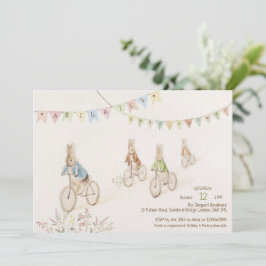 ピーター・ザ・ラビットバニー男女兼用・ベイビー・シャワー 招待状