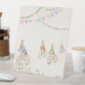 ピーター・ザ・ラビットバニー・ジェンダー・ベビーシャワーのサイン 台座サイン (インサイチュ)