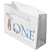 ピーター・ザ・ラビットバルーン1st誕生日 ラージペーパーバッグ (裏面アングル)