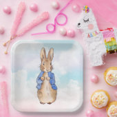 ピーター・ザ・ラビットパステルブルーとピンクの雲 ペーパープレート (パーティー)