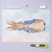 ピーター・ザ・ラビットパステルブルーとピンクの雲 薄葉紙 (クラフト)