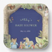 ピーター・ザ・ラビットフォレスト・フレンズ赤ちゃんシャワー ペーパープレート (正面)