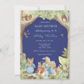 ピーター・ザ・ラビットフォレスト・フレンズ赤ちゃんシャワー 招待状 (正面)