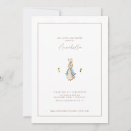 ピーター・ザ・ラビットベアルティックスバニー・ベイビーシャワー 招待状