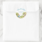 ピーター・ザ・ラビットベイビーシャワーお願い ラウンドシール (バッグ)