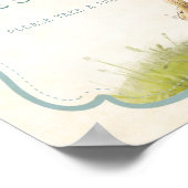 ピーター・ザ・ラビットベビーは甘いお菓子を飲む ポスター (角)