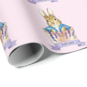 ピーター・ザ・ラビットポット・ベビーガール文字 ラッピングペーパー (ロールコーナー)