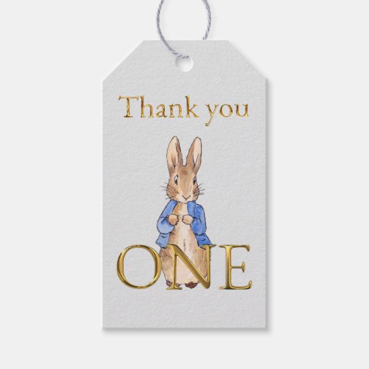 ピーター・ザ・ラビットワンありがとう ギフトタグ (正面)