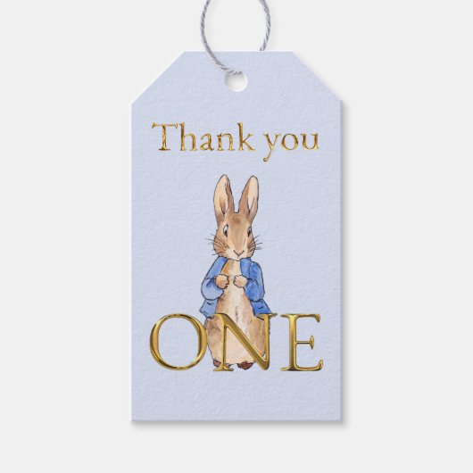 ピーター・ザ・ラビットワンありがとう ギフトタグ (正面)