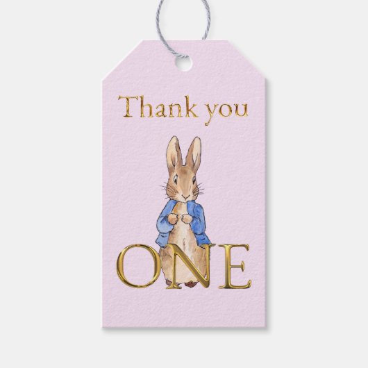 ピーター・ザ・ラビットワンありがとう ギフトタグ (正面)