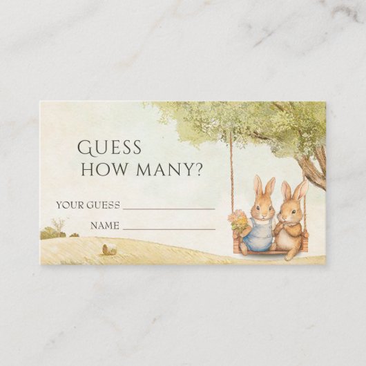 ピーター・ザ・ラビットヴィンテージは何人だと思う エンクロージャーカード (正面)