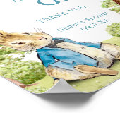 ピーター・ザ・ラビット赤ちゃんシャワー本&ギフトサイン ポスター (角)