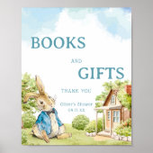 ピーター・ザ・ラビット赤ちゃんシャワー本&ギフトサイン ポスター (正面)