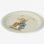 ピーター・ザ・ラビット野菜を摘む最初の誕生日 ペーパープレート (アングル)