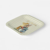 ピーター・ザ・ラビット野菜を摘む最初の誕生日 ペーパープレート (傾斜あり)