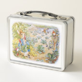 ピーター・ザ・ラビット食べのニンジン メタルランチボックス (裏面)