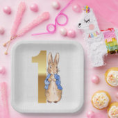 ピーター・ザ・ラビット1歳の誕生日 ペーパープレート (パーティー)