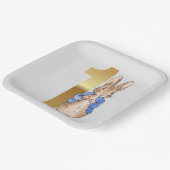 ピーター・ザ・ラビット1歳の誕生日 ペーパープレート (傾斜あり)