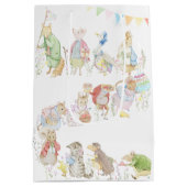 ピーター・ザ・ラビット1歳男女兼用誕生日 ミディアムペーパーバッグ (裏面)