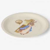 ピーター・ザ・ラビット1st誕生日金ゴールドバルーン ペーパープレート (アングル)