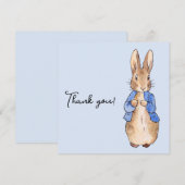 ピーター・ザ・ラビット "ありがとう！" テキスト ありがとう サンキューカード (正面/裏面)