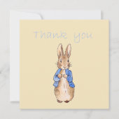 ピーター・ザ・ラビット「ありがとう」テキスト サンキューカード (正面)