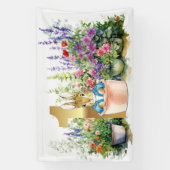 ピーター・ザ・ラビット・ガーデン最初の誕生日 横断幕 (縦)