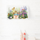 ピーター・ザ・ラビット・ガーデン最初の誕生日 横断幕 (インサイチュ)