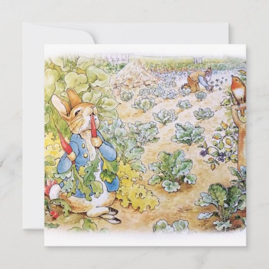 ピーター・ザ・ラビット サンキューカード (正面)