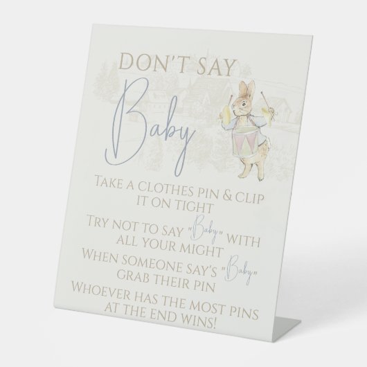 ピーター・ザ・ラビット・バニー・ビアトリックスベビー・ゲーム 台座サイン (正面)