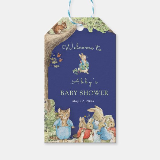 ピーター・ザ・ラビット・フォレスト・フレンズ・シャワー ギフトタグ (正面)