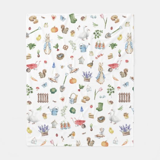ピーター・ザ・ラビット フリースブランケット (正面)