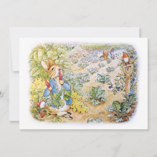 ピーター・ザ・ラビット 招待状 (正面)