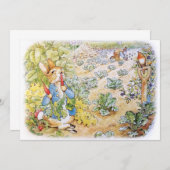 ピーター・ザ・ラビット 招待状 (正面/裏面)