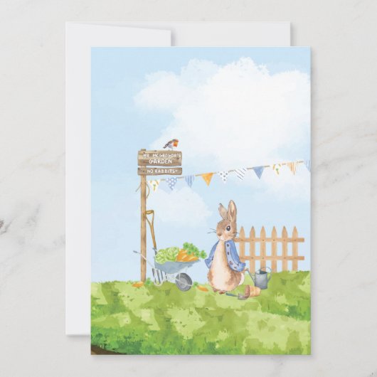 ピーター・ザ・ラビット 招待状 (正面)