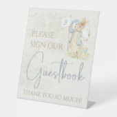 ピーター・ザ・ラビットSome Bunny Sign Our Guestbook 台座サイン (正面)