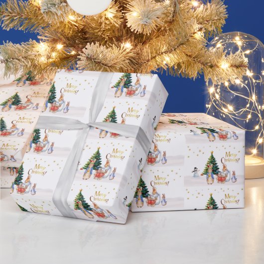 ピーター・ジョセフィーヌ・バニー・メリークリスマス ラッピングペーパー (クリスマス)