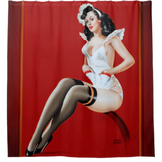 ピーター・ドリベンのメイド シャワーカーテン (正面)