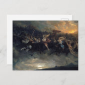 ピーター・ニコライ・アルボによるオジンの野生の狩り ポストカード (正面/裏面)