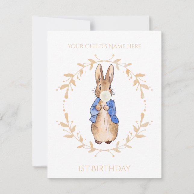 ピーター・バブルガムをパーソナライズ1st誕生日 (正面)