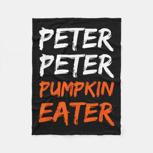 ピーター・パンプキン・コスチュームイーター ハロウィン フリースブランケット (正面)