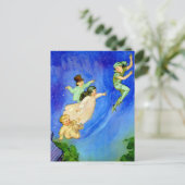 ピーター・パン、ウェンディ、ジョン、マイケル・フライ遠くに ポストカード (スタンド正面)