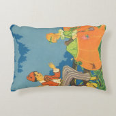 ピーター・ピーター・パンプキン・イーターの詩(伝統的な童謡) アクセントクッション (正面)