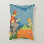 ピーター・ピーター・パンプキン・イーターの詩(伝統的な童謡) アクセントクッション (裏面(縦))