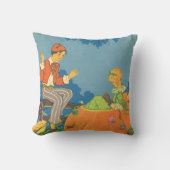 ピーター・ピーター・パンプキン・イーターの詩(伝統的な童謡) クッション (正面)