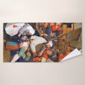 ピーター・ブルーゲルの農夫の踊り バスタオル (バスタオル)