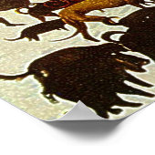 ピーター・ブルーゲルの雪の中のハンター – 1565 ポスター (角)