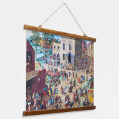 ピーター・ブルーゲル子供の遊び 吊り下げ型タペストリー (傾斜あり)