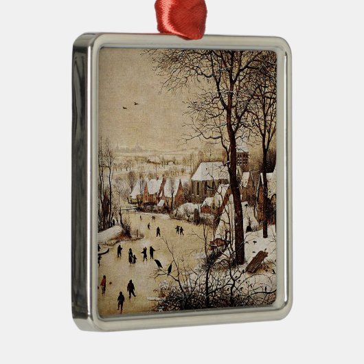 ピーター・ブルーゲル長老の冬の風景 メタルオーナメント (右)